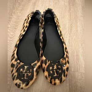 Tory Burch Leopard Print Reva Ballet Flats